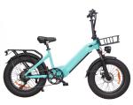 Kids 20 Inch Electric Fat Tire Bike Hidden Battery 48V 500W Step Through Fat