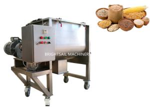 Quality Food Grade Grain Powder Machine Corn Feed Wheat Bran Ribbon Mixer 17-62 Rpm wholesale