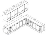 Beautiful Petrochemical Modern Laboratory Furniture With Wall Cabinet