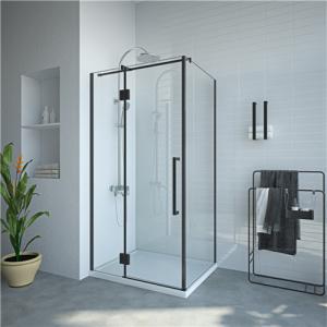 Quality Black 6mm Tempered Glass Shower enclosures 800*1000*1900mm wholesale