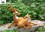Playground Lifelike Simulated Animatronic Animal With Fur / Simulated Roar /