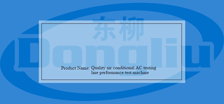 Customizable Air Conditioning Test Equipment Air Conditioner Performance Test 380V