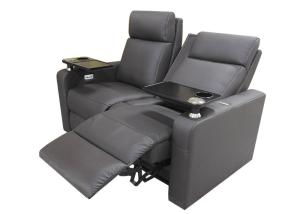 Quality Black Upholstery Leather Cinema Theater Recliner Sofa wholesale