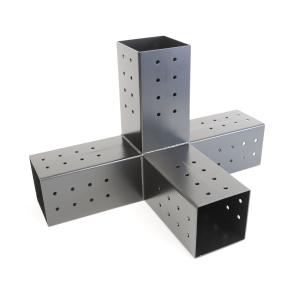 Quality 4 Pack Heavy Duty Pergola Brackets Wall Mounted for 4x4 Posts Powder Coated wholesale