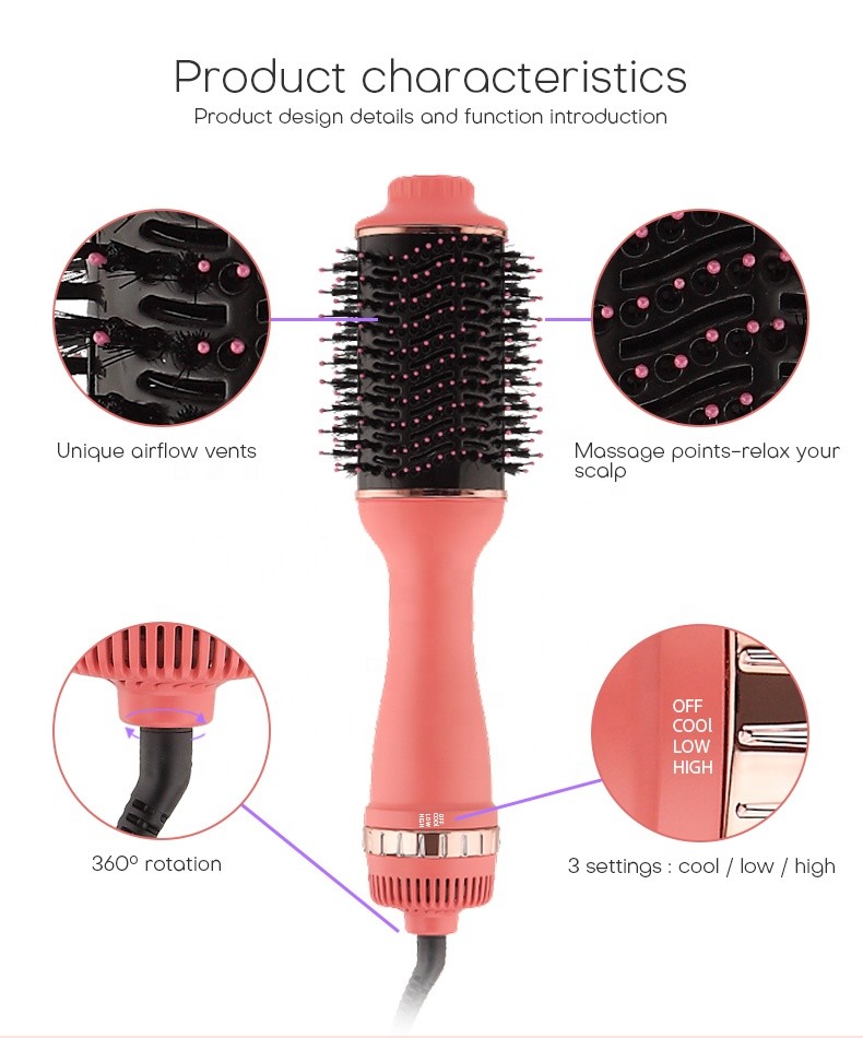 Anti Frizz One Step Hair Dryer And Volumizer For Home Hotel Travel