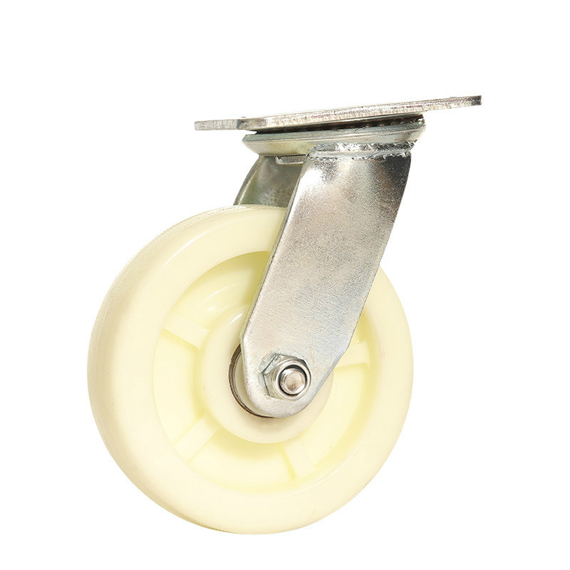 5inch Heavy Duty White No Steel Core Nylon Caster