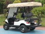 White Color 70km-110km Electric 4 Seater Golf Cart 27mph-35mph Custom