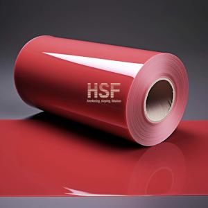 Quality 40 μm Opaque red high density polyethylene single side release film for food, medical can industrial packaging wholesale