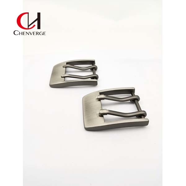 Two Prong Pin Belt Buckles Corrosion Resistant Rustproof Laser Logo