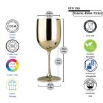 Moet Chandon Branded Wine Accessories Shatterproof Gold Acrylic Wine Goblet