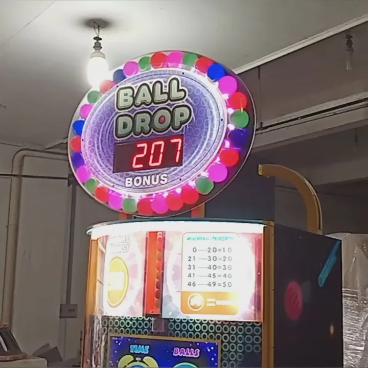 Quik Drop Arcade Ticket Game, Ball Drop Lottery Redemption Game Machine For Sale