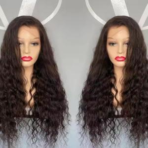 Quality Deep Water Wave Lace Front Human Hair Wigs Pre Plucked Human Hair Wig wholesale