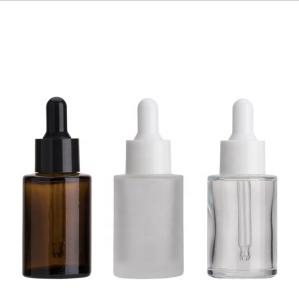 Quality Eco Friendly Recyclable 30ml Frosted Amber Dropper Bottle leak proof wholesale