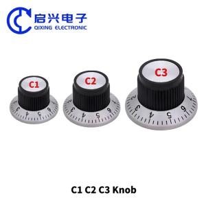 Quality 6mm Potentiometer Knob C1/C2/C3 Bakelite Guitar Knobs wholesale