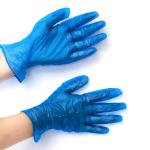 Disposable Vinyl Glovees Hand Blue Food Service PVC Glovees Powder Free Cleaning