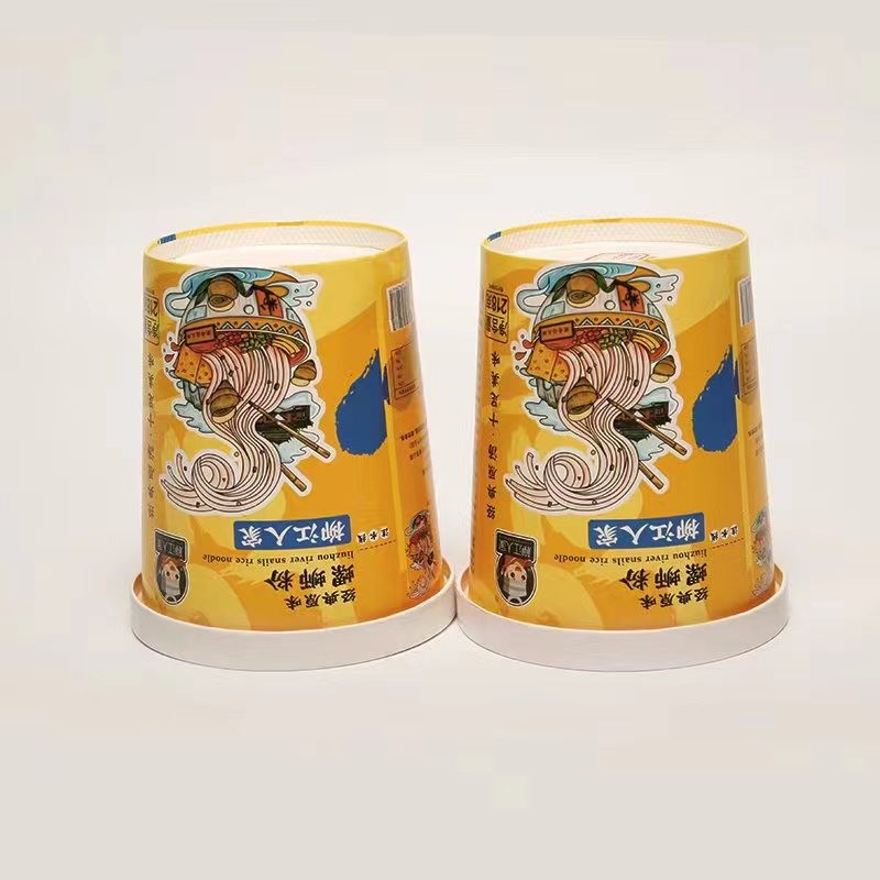 Instant Noodle Paper Cup 32oz French Fries Porridge Bowl With Flat Lid Food Grade