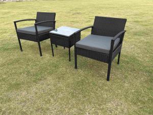 Quality indoor garden compact rattan bistro set Combination Patio Garden Sofa Balcony Terrace Coffee Shop wholesale