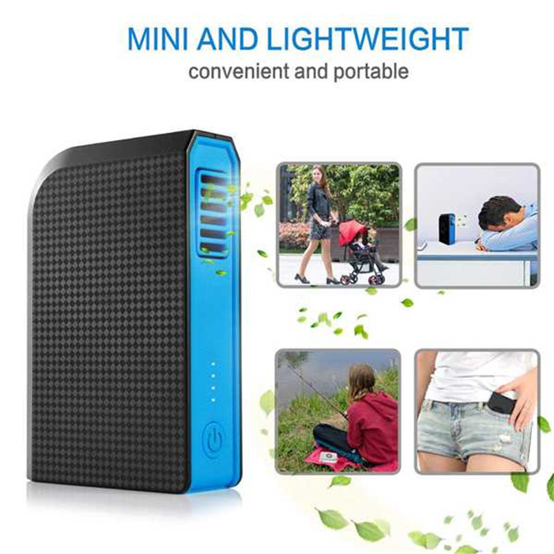 Li Batttery Light Indication 6000mAh Rechargeable Cooling Fan