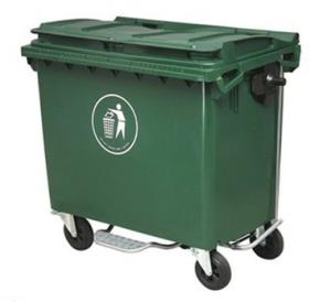 Quality 660 liters waste bin, waste trolley wholesale
