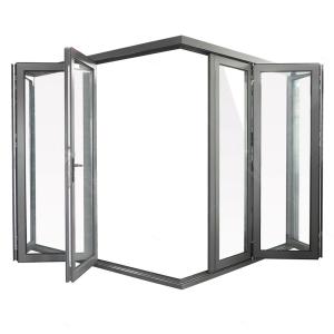 Quality Insulated glass Restaurant 2mm Aluminum Bifold Windows wholesale