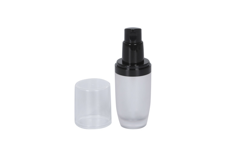 Cosmetic Pump Bottle Matte Glass Skin Care Liquid Packaging Hair Container