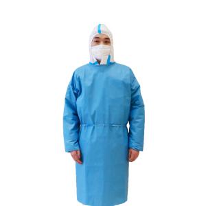 Quality Blue Sms Medical Isolation Gown Non - Sterile Infection Control wholesale