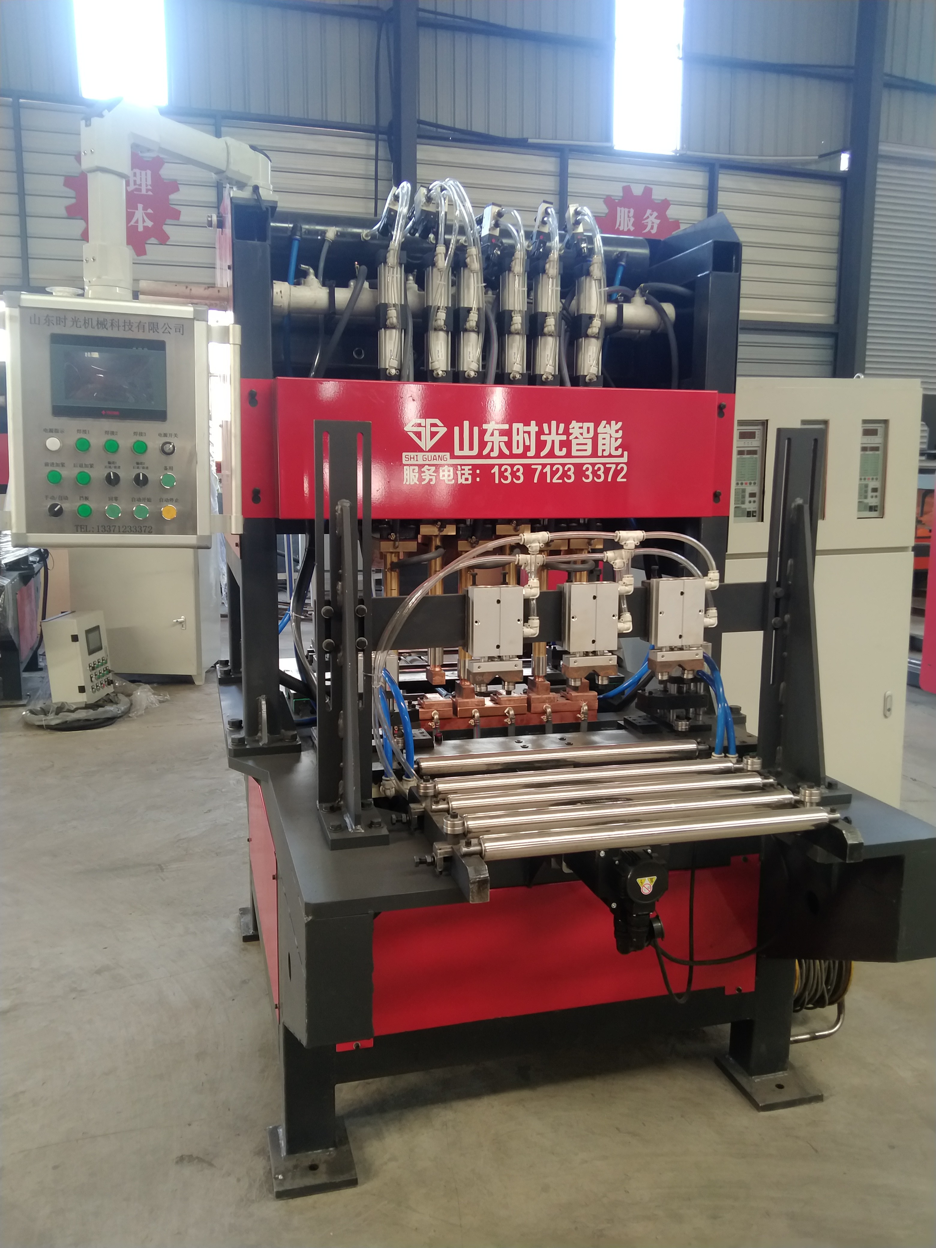 6 Electrodes Precision Welding Machine ERW Welding 50Hz Frequency