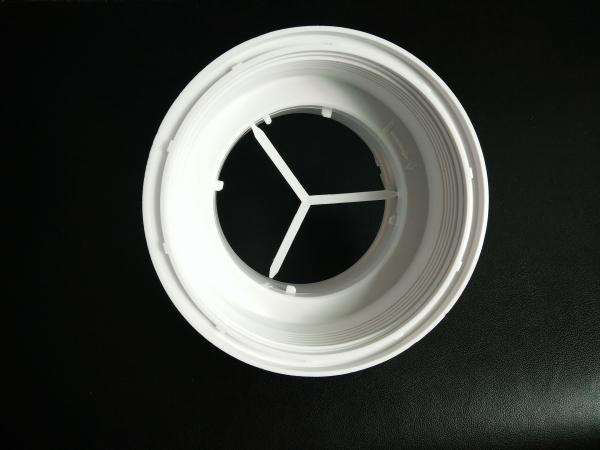 White Color Plastic Connector Plastic Injection Moulded Components High
