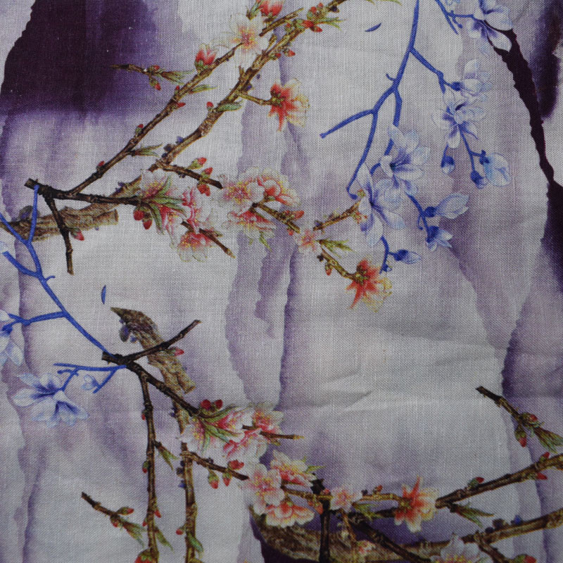 Challis 30s*41s Textile Spun Viscose Blend Rayon Fabric Cloth Digital Printing