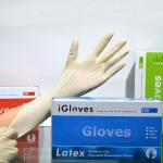 Water Resistant Disposable Protective latex Gloves Individual Packing