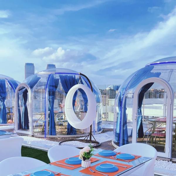 Flame Retardant Glamping Bubble Tent Individual Bubble Tent For Leisure
