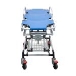 Blue Ambulance Stretcher Bed Aluminum Alloy Medical Stretcher Transport