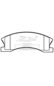 Quality Jeep Grand Cherokee V6,Ceramic Brake Pad,D945,5093183AA,F wholesale
