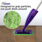 5"X8.6" Wet Floor Mopping Pads Green Fiber Stripe Style Spray Mop Pad