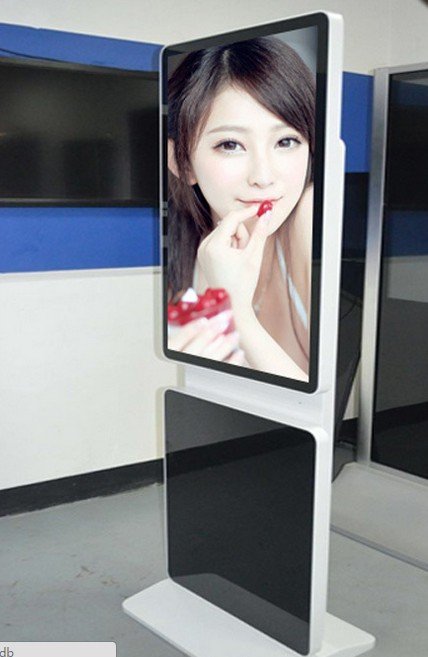 32" inch LED floor stand rotating totem monitor digital signage display with Android OS