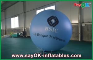 Quality 0.18mm 1.5m Blue PVC Outerdoor Inflatable Advertising Balloon With Logo Print For Event wholesale