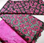 New fashion African Cord Lace Fabric Chiffon Embroidery Nigerian Guipure Lace