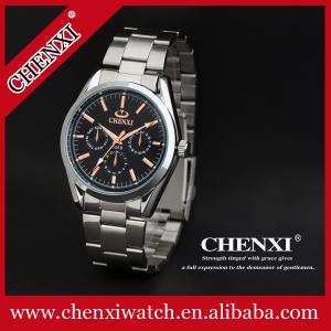 Quality MOQ 10pcs China Watch Manufacturer Rose Gold 3 Dial Wristwatches Man Stainless Steel Watch wholesale