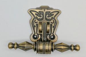 Quality Brass Plating Metal Coffin Handles Zinc Alloy Material High Durability wholesale