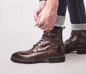 Quality Breathable Genuine Leather Military Boots Mens Waterproof Army Training Boots wholesale