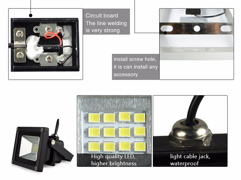 500D Outdoor Rechargeable IP65 waterproof street light solar led flood lighting