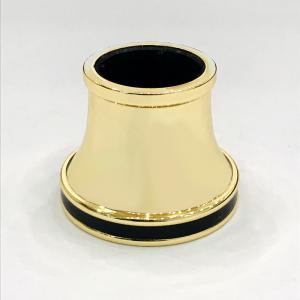 Quality Classic Gold Color With Black Color Zamak Aluminum Perfume Bottle Caps wholesale