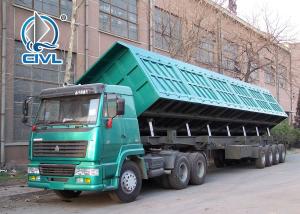 Quality Three Axle Side Dump Semitrailer / 60 - 80 Tons Dump Truck SINOTRUK Brand wholesale