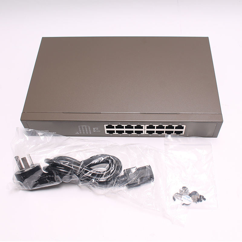 16 Ports Gigabit Ethernet Switch Fast Network 10/100/1000 Mbps Auto-negotiation RJ45 TEG1016D for speed and Connectivity
