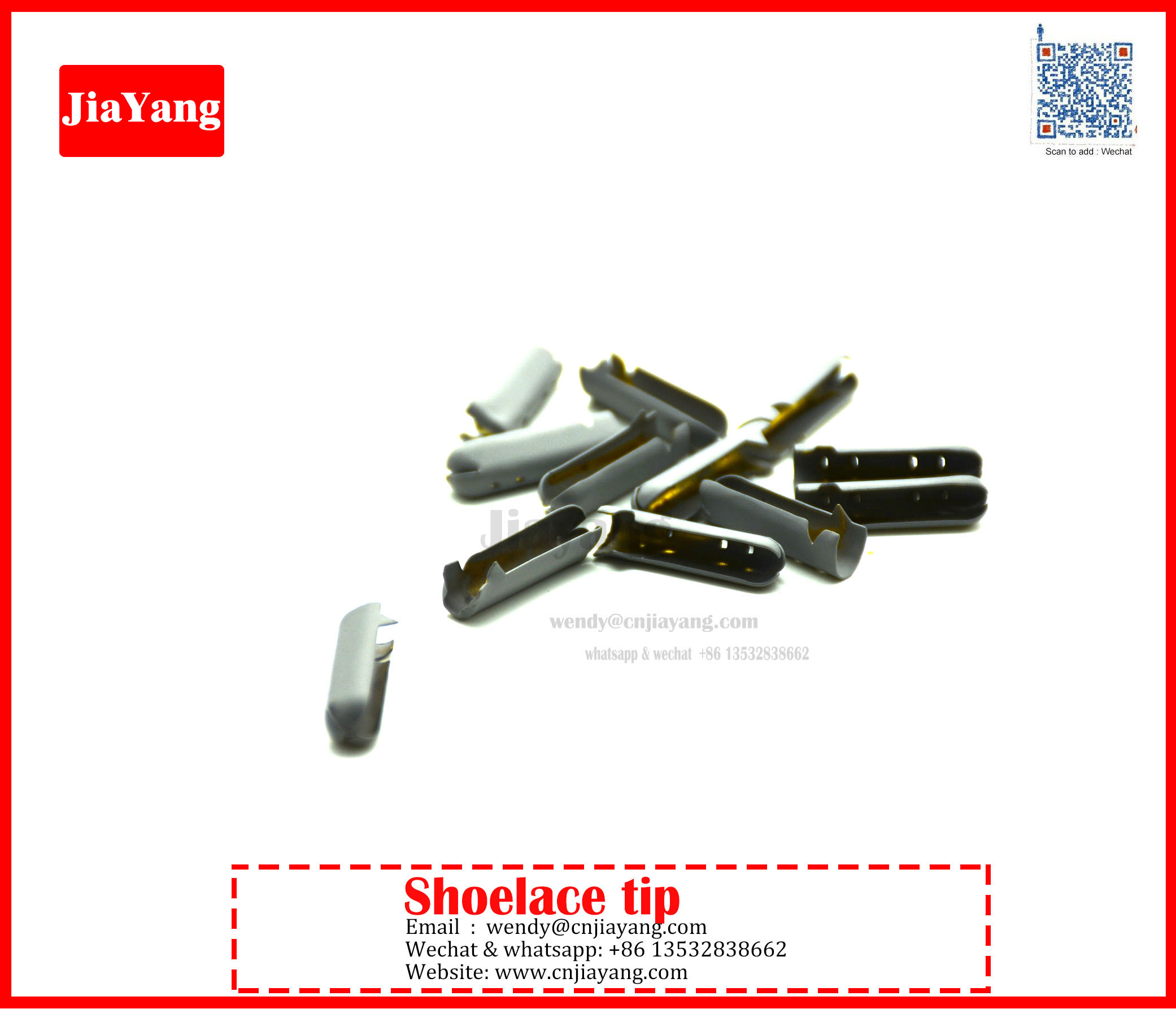 Jiayang 25mm Metal Cylinder Aaglets For Rope