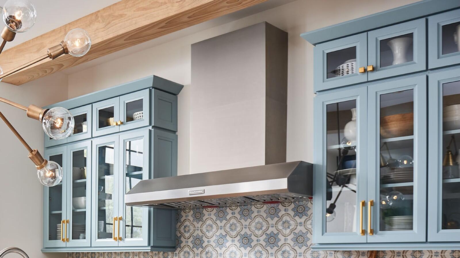 Trend Blue Shaker Style Kitchen Cabinets Solid Wood Furniture for Modular Kitchen