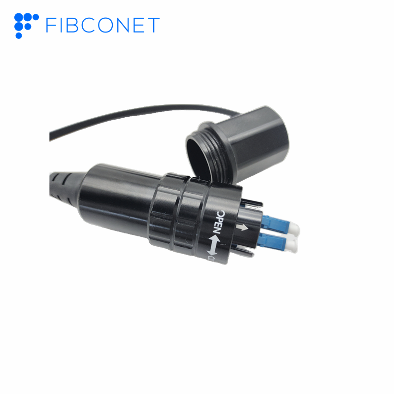 Fibconet Waterproof Connector IP68 Fiber Optic Equipment with LC/UPC Duplex Connector