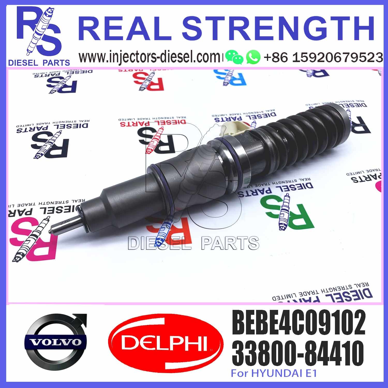33800-84410 Common Rail Diesel Fuel Injector For V-O-L-V/ H-yundai 33800-84410 BEBE4C09102