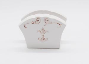 Quality Ivory Colored Ceramic Napkin Holder Everyday Tabletop Napkin Holder For Home wholesale