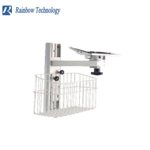 Quality Medical Wall Mounting Bracket For Patient Monitor With Metal Basket wholesale